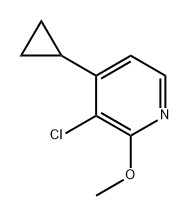 3-chloro-4-cyclopropyl-2-methoxypyridine Struktur