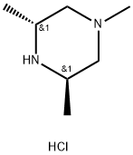 Piperazine, 1,3,5-trimethyl-, hydrochloride (1:1), (3R,5R)- 化学構造式