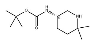 (S)-叔丁基(6,6-二甲基哌啶-3-基)氨基甲酸酯,2750639-95-1,结构式