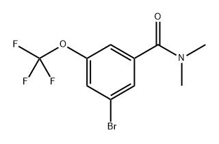 3-Bromo-N,N-dimethyl-5-(trifluoromethoxy)benzamide Struktur