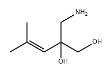 2-(aminomethyl)-4-methylpent-3-ene-1,2-diol 结构式