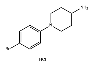 1-(4-bromophenyl)piperidin-4-amine dihydrochloride,2751616-21-2,结构式