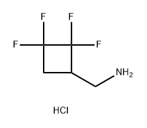 1-(2,2,3,3-tetrafluorocyclobutyl)methanamine hydrochloride Structure