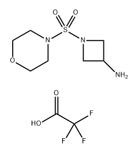 1-(morpholine-4-sulfonyl)azetidin-3-amine, trifluoroacetic acid Structure