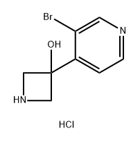 3-(3-bromopyridin-4-yl)azetidin-3-ol dihydrochloride 结构式