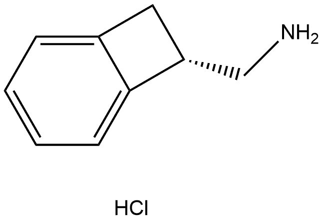 (S)-bicyclo[4.2.0]octa-1(6),2,4-trien-7-ylmethanamine hydrochloride Structure