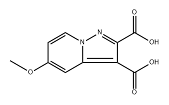 5-Methoxypyrazolo[1,5-a]pyridine-2,3-dicarboxylic acid Struktur