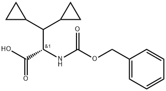 (S)-2-(((苄氧基)羰基)氨基)-3,3-二环丙基丙酸, 2755148-69-5, 结构式