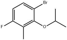 1-Bromo-4-fluoro-2-isopropoxy-3-methylbenzene Structure