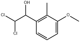 2,2-Dichloro-1-(3-methoxy-2-methylphenyl)ethanol 化学構造式