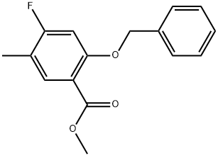 Methyl 2-(benzyloxy)-4-fluoro-5-methylbenzoate 结构式