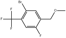 1-Bromo-4-fluoro-5-(methoxymethyl)-2-(trifluoromethyl)benzene Structure