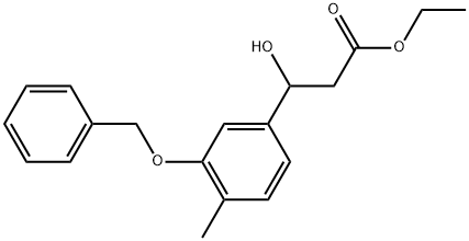 ETHYL 3-(3-(BENZYLOXY)-4-METHYLPHENYL)-3-HYDROXYPROPANOAT,2755717-59-8,结构式