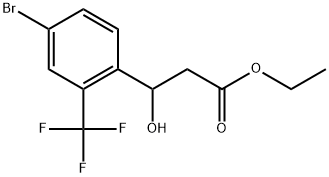 ETHYL 3-(4-BROMO-2-(TRIFLUOROMETHYL)PHENYL)-3-HYDROXYPROP,2755717-90-7,结构式