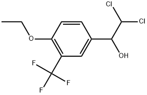 2,2-Dichloro-1-(4-ethoxy-3-(trifluoromethyl)phenyl)ethanol Struktur