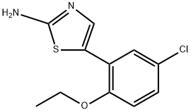 5-(5-Chloro-2-ethoxyphenyl)thiazol-2-amine 结构式