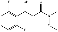 3-(2,6-Difluorophenyl)-3-hydroxy-N-methoxy-N-methylpropanamide Structure