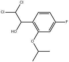2,2-Dichloro-1-(4-fluoro-2-isopropoxyphenyl)ethanol Struktur