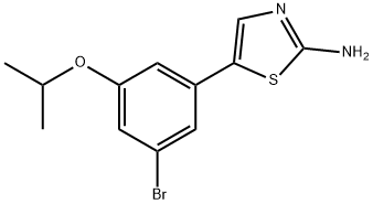 5-(3-Bromo-5-isopropoxyphenyl)thiazol-2-amine,2755718-45-5,结构式