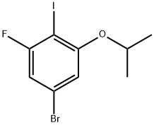 5-bromo-1-fluoro-2-iodo-3-isopropoxybenzene Struktur