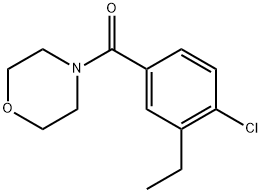 (4-Chloro-3-ethylphenyl)(morpholino)methanone Struktur