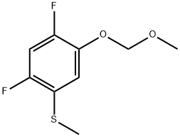 (2,4-Difluoro-5-(methoxymethoxy)phenyl)(methyl)sulfane Struktur