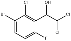 1-(3-Bromo-2-chloro-6-fluorophenyl)-2,2-dichloroethanol 结构式