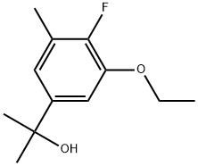 2-(3-Ethoxy-4-fluoro-5-methylphenyl)propan-2-ol Struktur