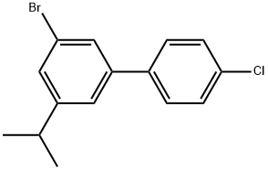 3-Bromo-4'-chloro-5-isopropyl-1,1'-biphenyl,2755719-37-8,结构式