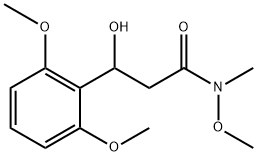 3-(2,6-DIMETHOXYPHENYL)-3-HYDROXY-N-METHOXY-N-METHYLPROPA 结构式