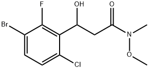 3-(3-BROMO-6-CHLORO-2-FLUOROPHENYL)-3-HYDROXY-N-METHOXY-N 结构式