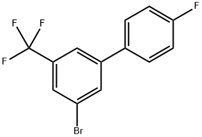 3-Bromo-4'-fluoro-5-(trifluoromethyl)-1,1'-biphenyl,2755719-69-6,结构式