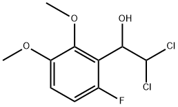 2,2-Dichloro-1-(6-fluoro-2,3-dimethoxyphenyl)ethanol Structure