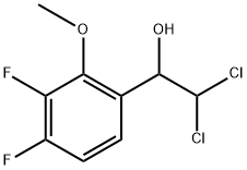 2,2-Dichloro-1-(3,4-difluoro-2-methoxyphenyl)ethanol Structure