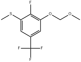 (2-Fluoro-3-(methoxymethoxy)-5-(trifluoromethyl)phenyl)(methyl)sulfane Structure