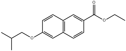 Ethyl 6-isobutoxy-2-naphthoate 结构式