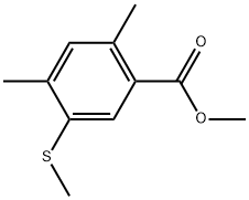 Methyl 2,4-dimethyl-5-(methylthio)benzoate Struktur