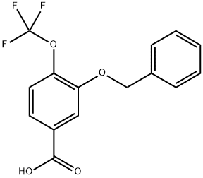 3-(Benzyloxy)-4-(trifluoromethoxy)benzoic acid,2755721-29-8,结构式