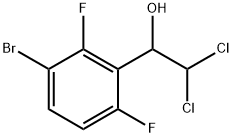 1-(3-Bromo-2,6-difluorophenyl)-2,2-dichloroethanol 结构式