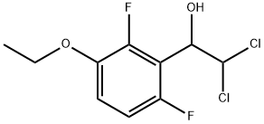 2,2-Dichloro-1-(3-ethoxy-2,6-difluorophenyl)ethanol Struktur