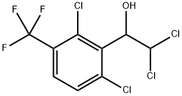 2,2-Dichloro-1-(2,6-dichloro-3-(trifluoromethyl)phenyl)ethanol Structure