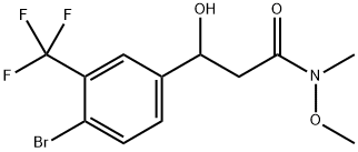 3-(4-BROMO-3-(TRIFLUOROMETHYL)PHENYL)-3-HYDROXY-N-METHOXY,2755722-79-1,结构式