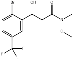 3-(2-BROMO-5-(TRIFLUOROMETHYL)PHENYL)-3-HYDROXY-N-METHOXY 结构式