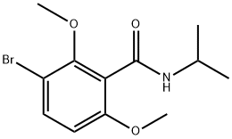 3-bromo-N-isopropyl-2,6-dimethoxybenzamide Structure