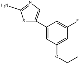 5-(3-Ethoxy-5-fluorophenyl)thiazol-2-amine Structure