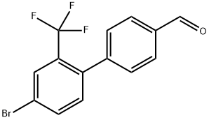 4'-Bromo-2'-(trifluoromethyl)-[1,1'-biphenyl]-4-carbaldehyde Struktur