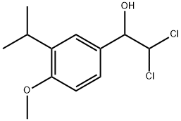 2,2-Dichloro-1-(3-isopropyl-4-methoxyphenyl)ethanol 化学構造式