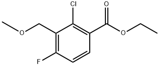 Ethyl 2-chloro-4-fluoro-3-(methoxymethyl)benzoate,2755723-63-6,结构式