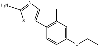 5-(4-Ethoxy-2-methylphenyl)thiazol-2-amine 化学構造式