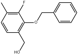 (2-(Benzyloxy)-3-fluoro-4-methylphenyl)methanol 结构式